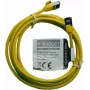 IT-BUDGET Full Copper Premium Patchkabel - Slim AWG 28 - Cat.8.1 - 2000 MHz - halogenfrei - PoE+ - 40 Gbit - Gelb - 2 m