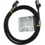 IT-BUDGET Full Copper Premium Patchkabel - Slim AWG 28 - Cat.8.1 - 2000 MHz - Halogenfrei - PoE+ - 40 GBit - Schwarz - 3 m (90ITBSLIM81PK3S)