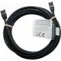 IT-BUDGET Full Copper Premium Patchkabel - Slim AWG 28 - Cat.8.1 - 2000 MHz - Halogenfrei - PoE+ - 40 Gbit - Schwarz - 5 m (90ITBSLIM81PK5S)