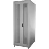 IT-BUDGET 19-Zoll Netzwerkschrank SRK - 38U - 800x1000 mm - perforierte Doppeltüren vorne und hinten - Kabelkanäle - vormontiert - lichtgrau (RAL 7035)