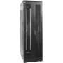 IT-BUDGET 19 inch Netzwerkschrank SRK Komplettset - 38U - 800x800 mm - perforierte Doppeltüren vorne und hinten - 4 Aktivlüfter - PDU - Einschübe - vormontiert - schwarz (99ITB19SRK3888DTSM)