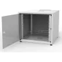 IT-BUDGET 19 inch Netzwerkschrank SJB - 10U - 600x600 mm - Glastür - Rückwand - Lichtgrau (W-3987-01-01-011-BBL)