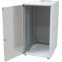 IT-BUDGET 19-Zoll Netzwerkschrank SJB - 18U - 600x600 mm - Glastür - Rückwand - Lichtgrau (W-3987-01-04-011-BBL)