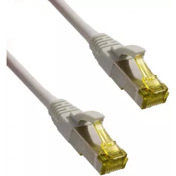 IT-BUDGET Full Copper Premium Patchkabel - Super Flex TPE - Cat.6A - mit Cat.7 Rohkabel - 600 MHz - halogenfrei - PoE+ - 10 GBit - Grau - 3 m (90ITBFLEX6A7PK3G)