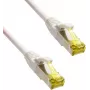 IT-BUDGET Full Copper Premium Patchkabel - Super Flex TPE - Cat.6A - mit Cat.7 Rohkabel - 600 MHz - Halogenfrei - PoE+ - 10GBit - Weiß - 1,5 m
