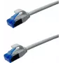 IT-BUDGET Full Copper Premium Patchkabel - Slim AWG 28 - Cat.6A - 500 MHz - Halogenfrei - PoE++ - 10 Gbit - Grau - 1,5 m
