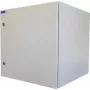 RESISTER 19-Zoll Netzwerkschrank Pro - IP66 für Außen- und Industriebereich - massive Metalltür - 12HE - 600x600 mm - Lichtgrau (90RR19WV126MG)