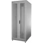 IT-BUDGET 19-Zoll Netzwerkschrank SRK - 42U - 800x800 mm - perforierte Doppeltüren vorne und hinten - Kabelkanäle - Flatpack - hellgrau (90ITB19SRK4288DTGN)