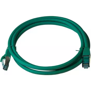 IT-BUDGET Full Copper Premium Patchkabel - Cat.6A - 500 MHz - halogenfrei - PoE+ - AWG 26/7 - grün - 7,50 m