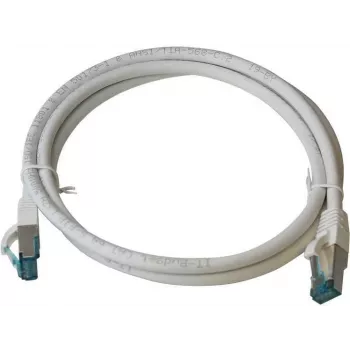 IT-BUDGET Full Copper Premium Patchkabel - Cat.6A - 500 MHz - halogenfrei - PoE+ - AWG 26/7 - Weiß - 25 m
