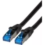 IT-BUDGET Full Copper Premium Patchkabel - Super Flex TPE - Cat.6A - 500MHz - LSZH - PoE+ - AWG 27 - Schwarz - 1,50 m