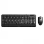 MediaRange Kabelgebundenes Tastatur- und optisches 3-Tasten-Maus-Set, QWERTY (GR), Schwarz (MROS108-GR)