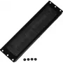 Rockstable Kabeldurchführungspanel mit Bürstendichtung - Kabelmanagement-Panel - Schwarz - 276 mm - 73 mm - 10 mm - 180 g (RS19-CEBM)