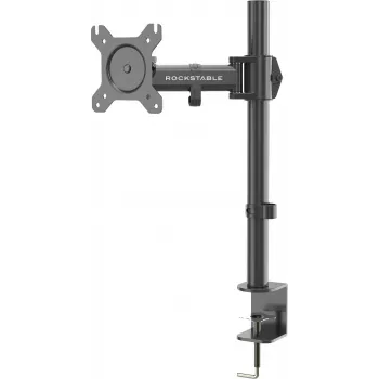 Rockstable RS-MM001 Einsteiger-Einzelmonitorhalterung - Klemme / Durchführung - 8 kg - 13-32 Zoll - 100x100 mm - Schwarz