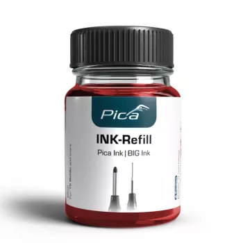 Pica INK/BIG INK Nachfüllset Rot - 3 x 25 ml alkoholbasierte permanente Tinte