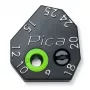 PICA-MARKER Pica Scriber Block - Schwarzer ABS-Kunststoff Markierhilfe mit Bleistiftspitzer, Zirkel, Parallel- und Tiefenmarkierungsführung für Pica-Dry Longlife Automatikstift