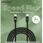 ALKAYA Speed Flex USB-C auf Lightning Kabel 2 m Weiß (CL-60033)