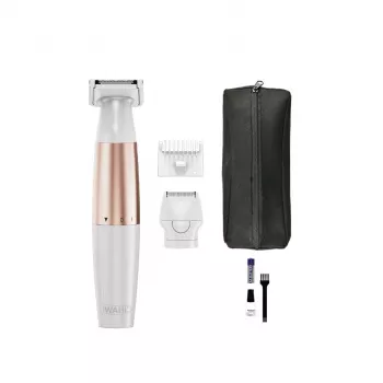Wahl TRIM and SHAVE 3028668 Bikini-Trimmer, wiederaufladbar, Nass & Trocken, Weiß/Rosa