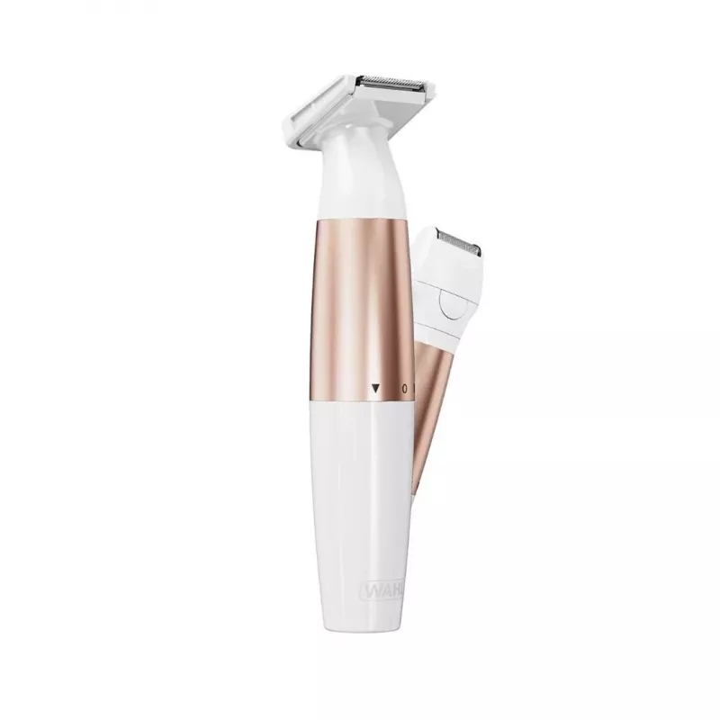 Wahl TRIM and SHAVE 3028668 Bikini-Trimmer, wiederaufladbar, Nass & Trocken, Weiß/Rosa