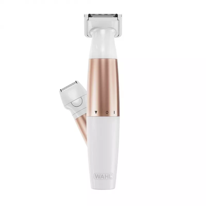 Wahl TRIM and SHAVE 3028668 Bikini-Trimmer, wiederaufladbar, Nass & Trocken, Weiß/Rosa