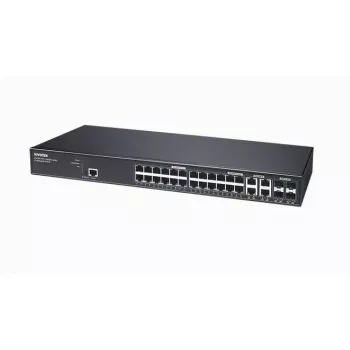 VIVOTEK AW-GEV-288A-370 PoE Switch, 24-Port Gigabit, 4 SFP, 370W, Rackmount, Unmanaged