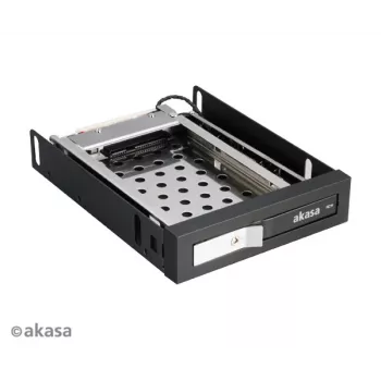 Akasa AK-IEN-08 2,5 Zoll auf 3,5 Zoll Laufwerksschacht-Adapter – SATA III 6 Gbit/s – Kunststoff/Edelstahl – Schwarz