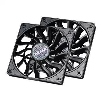 Akasa SlimFan 12015 EBR/PWM 2er-Pack - 30 dB - 600 U/min