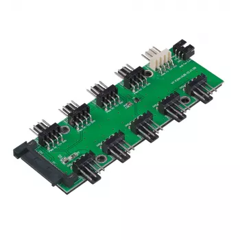 Akasa FLEXA FP10H PWM Fan Header Expander 1 auf 10 mit 30cm Kabel