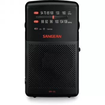 Sangean SR-35 Schwarz Tragbares AM/FM Analogradio