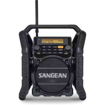 Sangean U-5 DBT (Utility 50) Schwarz - DAB+/FM-Tragbares Radio mit Bluetooth, IP64, 7W RMS