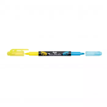 Pentel Twin Checker SLW8-GS Highlighter Set, gemischte Farben, 8 Stück