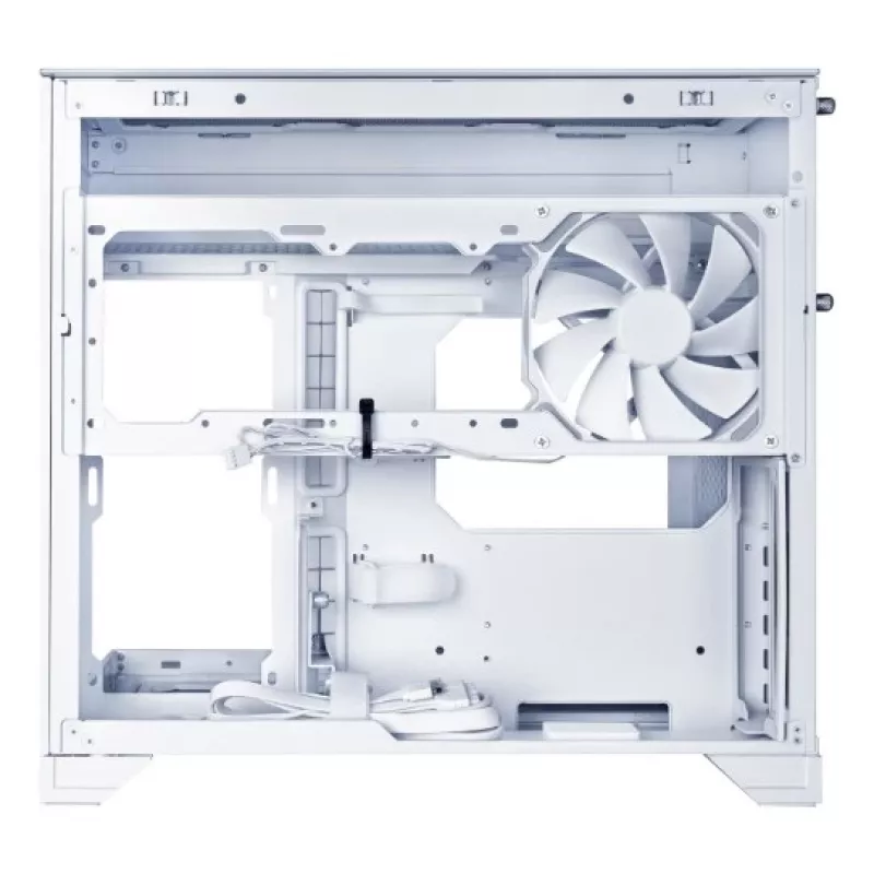 Lian Li O11 Vision-M Micro-ATX Tower, Tempered Glass, White