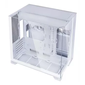 Lian Li O11 Vision-M Micro-ATX Tower, Tempered Glass, White