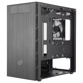 Cooler Master MasterBox MB400L Micro-ATX Mini Tower, Stahl, geschlossenes Seitenteil, ohne Netzteil