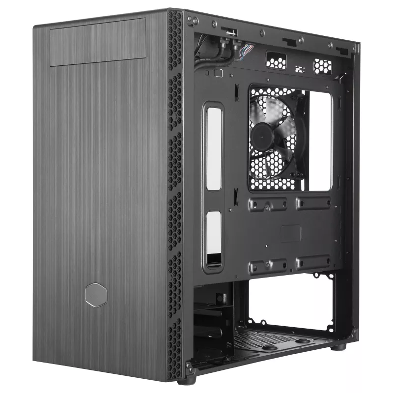 Cooler Master MasterBox MB400L Micro-ATX Mini Tower, Stahl, geschlossenes Seitenteil, ohne Netzteil