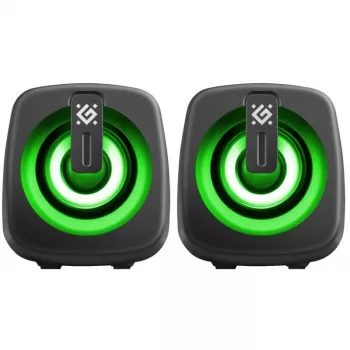Defender PC-Lautsprecher J1 2.0 6W LED USB Schwarz