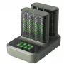 GP Battery M452 Docking Station Rundzellen-Ladegerät NiMH Micro AAA Mignon AA (GPRCKCHM452D457)