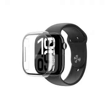 AMAZINGTHING Radix Glass Gehärtetes Glas-Case für Apple Watch 46mm – Transparent