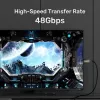 UNITEK Active Optical HDMI 2.1 Kabel 8K 120Hz 70m Schwarz