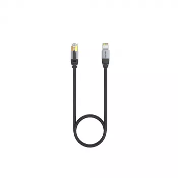 UNITEK Cat.8 S/FTP Ethernet Patchkabel 10m RJ45 40Gbps 2000MHz vergoldet Schwarz