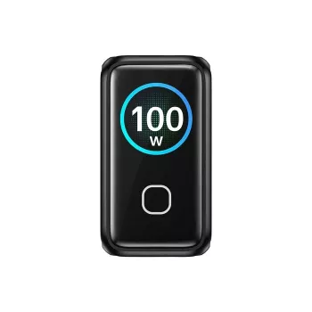 UNITEK GaN Charger mit Display 100W 3xUSB-C 1xUSB-A PD3.0 QC4.0 Schwarz