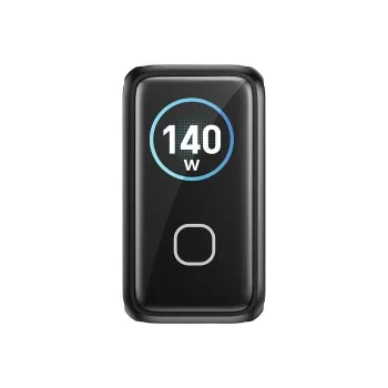 UNITEK GaN Charger mit Display 140W 3xUSB-C 1xUSB-A PD3.0 QC4.0 Schwarz