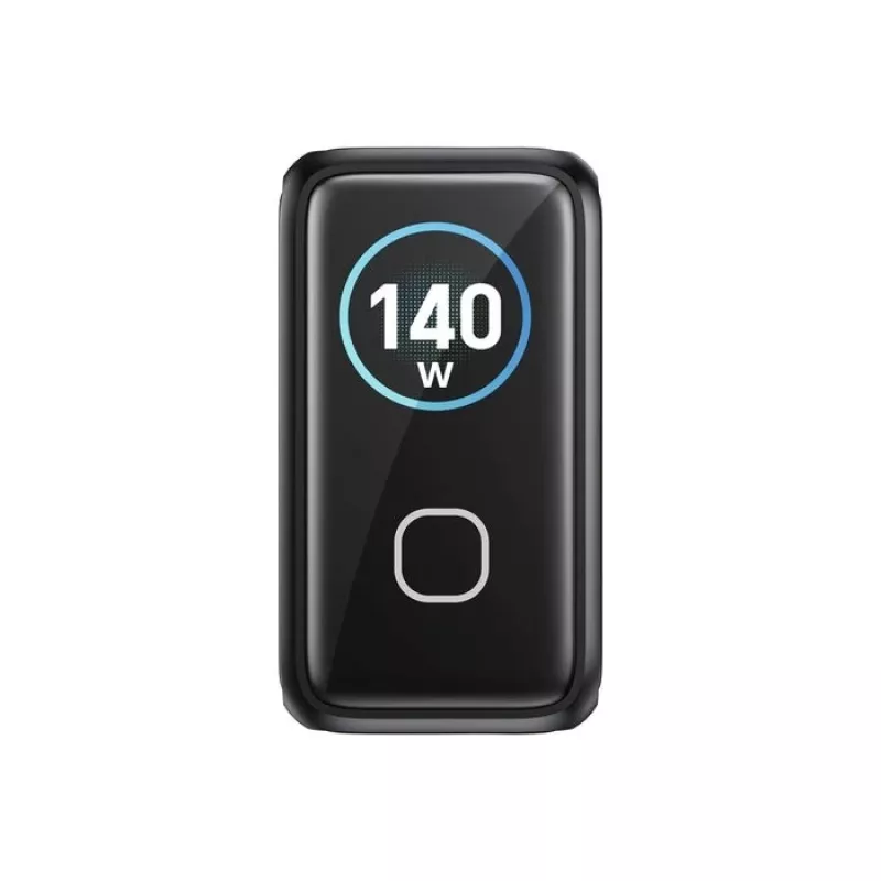 UNITEK GaN Charger mit Display 140W 3xUSB-C 1xUSB-A PD3.0 QC4.0 Schwarz