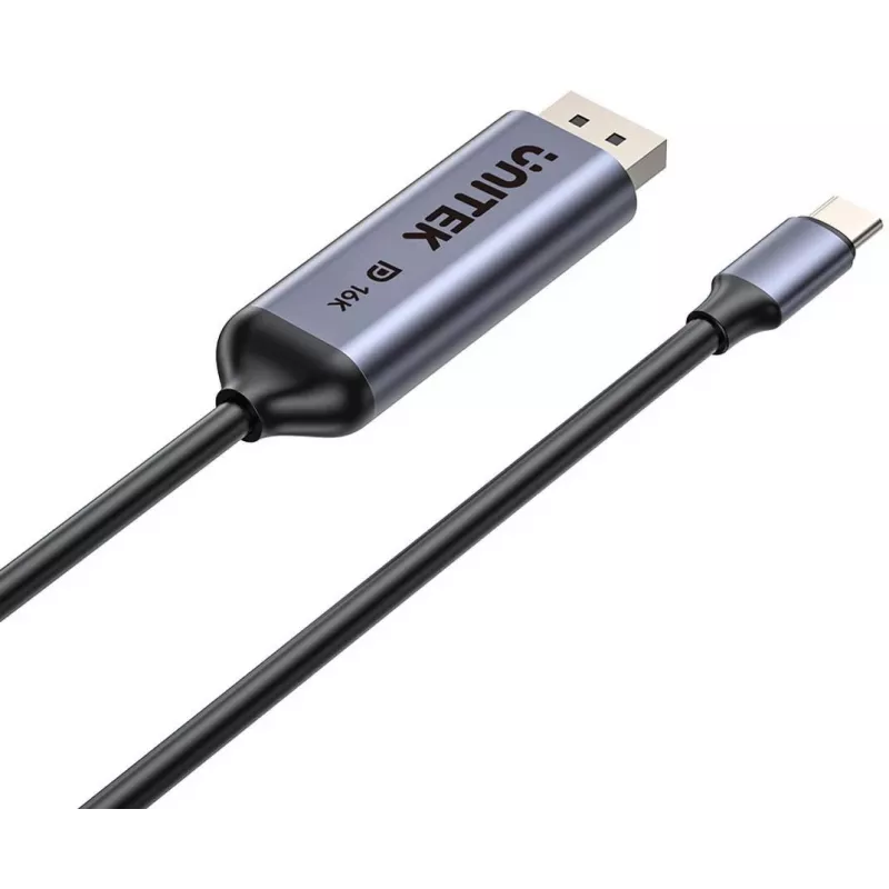UNITEK Bidirektionales USB-C auf DisplayPort Kabel 16K 80Gbps HDR 1,8m
