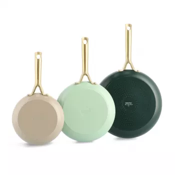 GreenPan Shades Bratpfannen-Set 3-teilig, 20+24+28 cm Natur