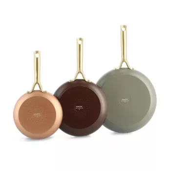 GreenPan Shades Bratpfannen-Set 3-teilig, 20+24+28cm Terra