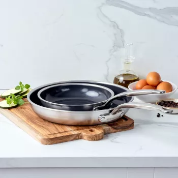GreenPan Premiere Bratpfannen-Set 2-teilig, 20+28 cm Edelstahl