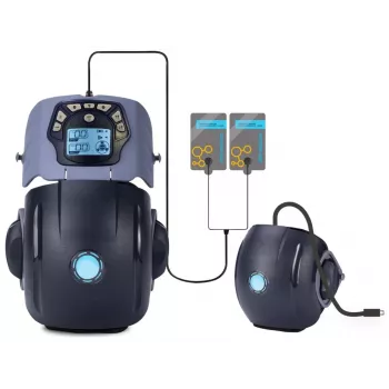 Eleeels R1 Percussion Massager für Knie, Ellbogen, Schultern - 4 Aufsätze, 3 Geschwindigkeiten, USB-C