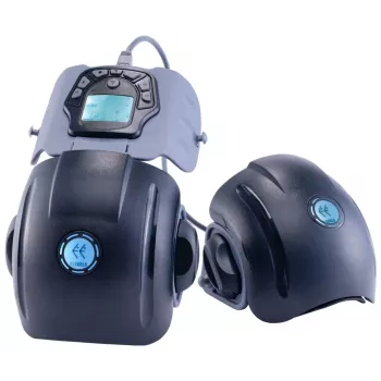 Eleeels R1 Percussion Massager für Knie, Ellbogen, Schultern - 4 Aufsätze, 3 Geschwindigkeiten, USB-C
