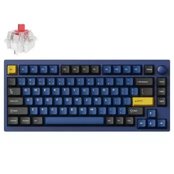Keychron P1P-O1 75% Lemokey Super Red Switch Navy Blue Mechanische Tastatur